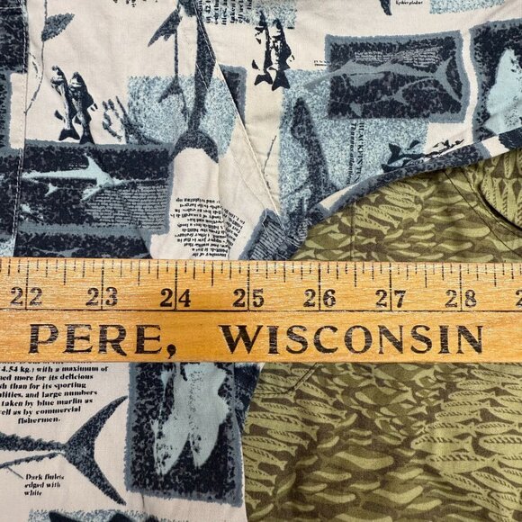 ✅ Mens XXL Columbia Short Sleeve Button-Up Shirt Lot Of 6 Fishing Designs Cotton - Picture 12 of 16